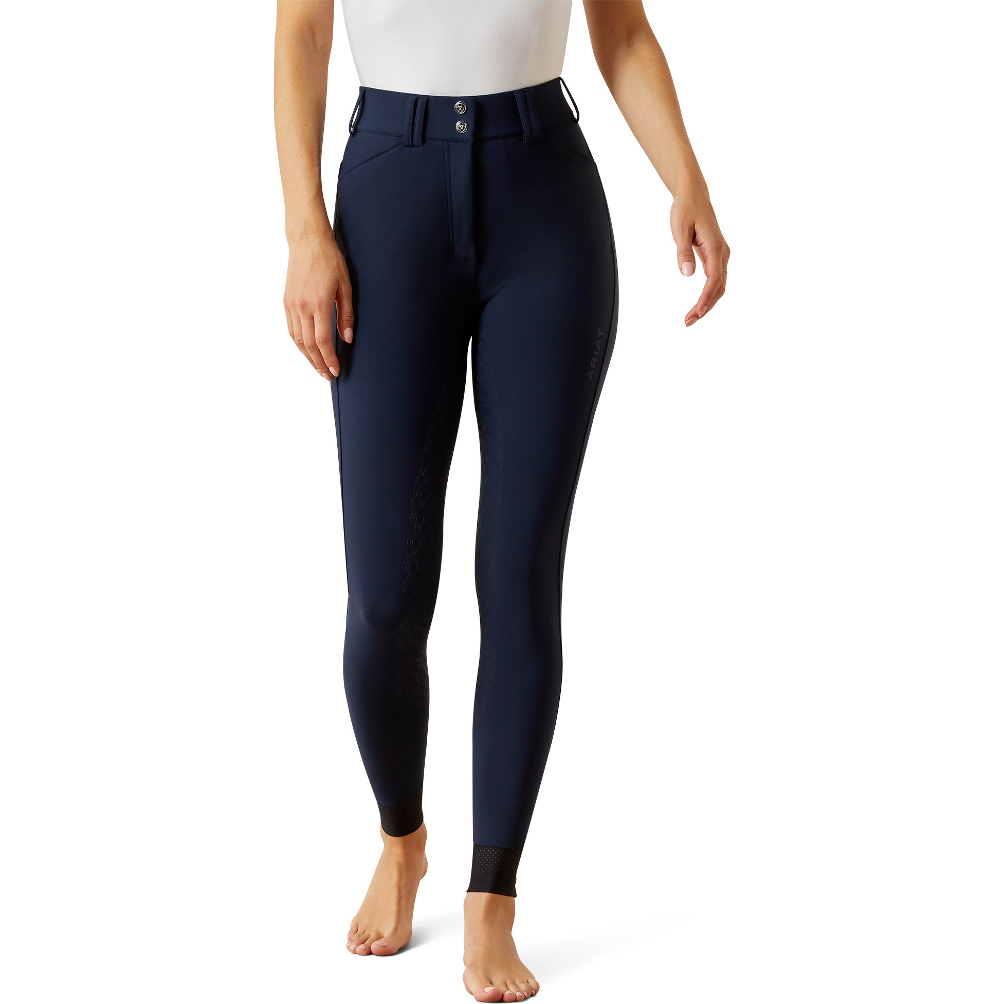 2025 Ariat Womens Tri Factor Frost 2.0 Full Seat Breeches 10062293 - Navy